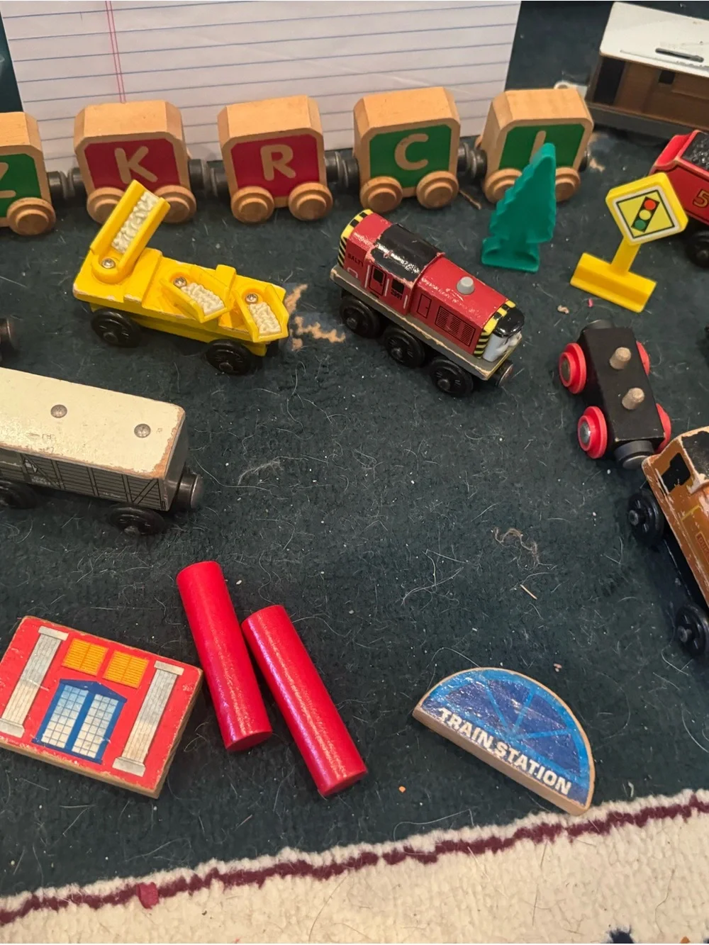 Thomas train large set - and others Wooden Train Toy Set